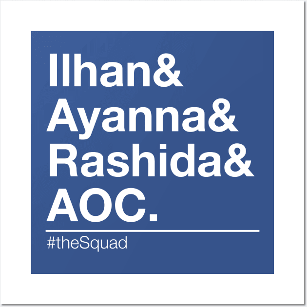 AOC Shirt, The SQUAD, Progressive Democrats, Feminist Shirt #thesquad Wall Art by YellowDogTees